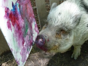 Miss Piggy Auggie Painting May 2012 012