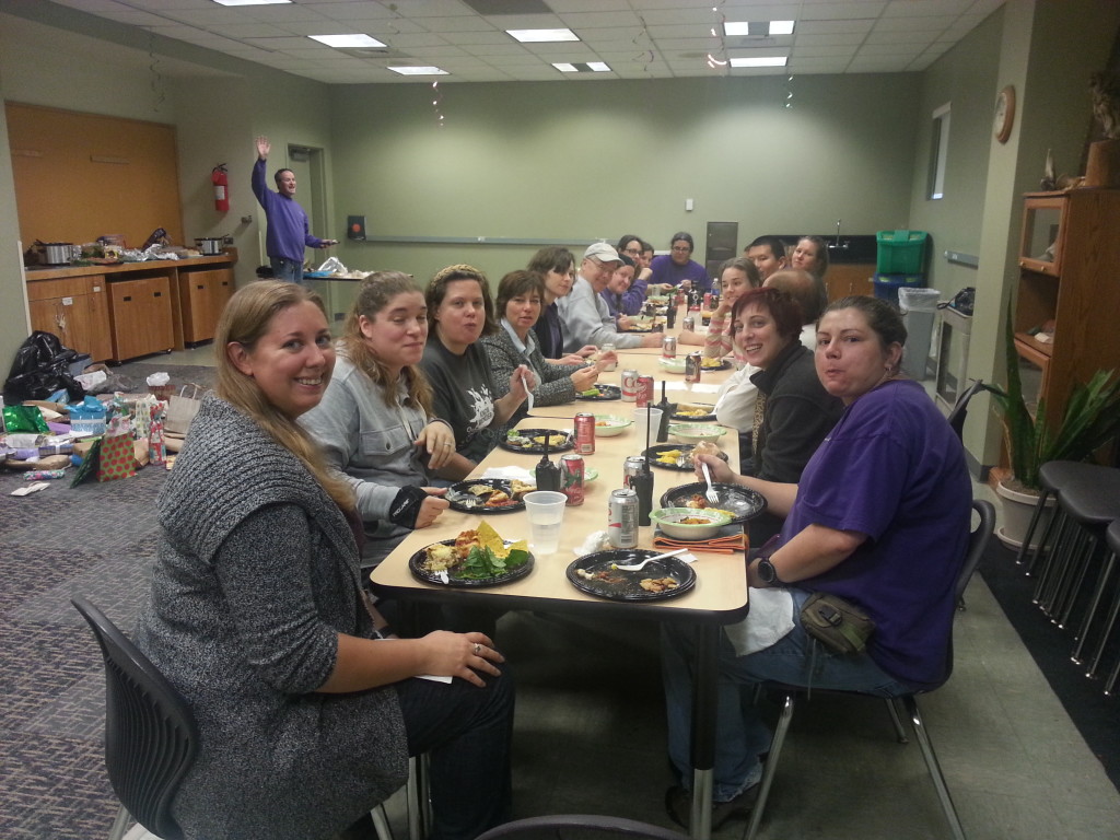 Our department holiday potluck